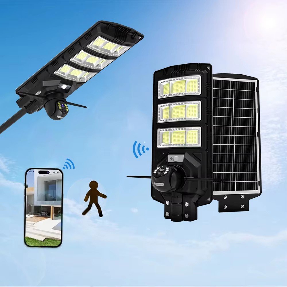 4G V360 solar monitor 360 degree mobile phone remote outdoor night vision panoramic home high definition battery camera