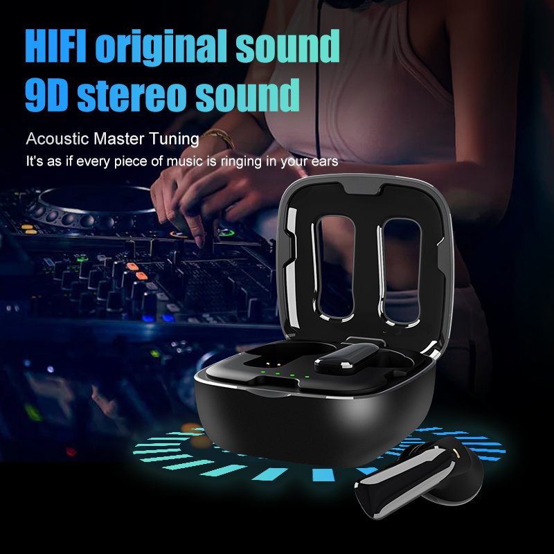 High Quality QCC3040 Aptx Low Latency Headphones 4 Mic CVC8.1 Noise Cancelling TWS Earbuds Wireless Charging Type c Earphones
