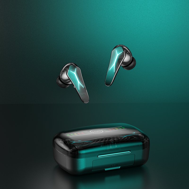 New M12 TWS Telephone Headset Noise Cancelling Gaming In Ear Audifonos Earphone Wireless Earbuds Blue tooth Headphones