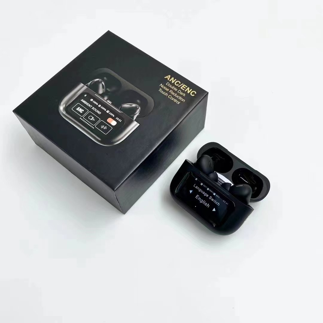 A9 Pro A10 Pro Earburds Touch Screen TWS In-Ear ANC A9 Pro Wireless earphone Smart Screen LED Touch Noise Cancelling