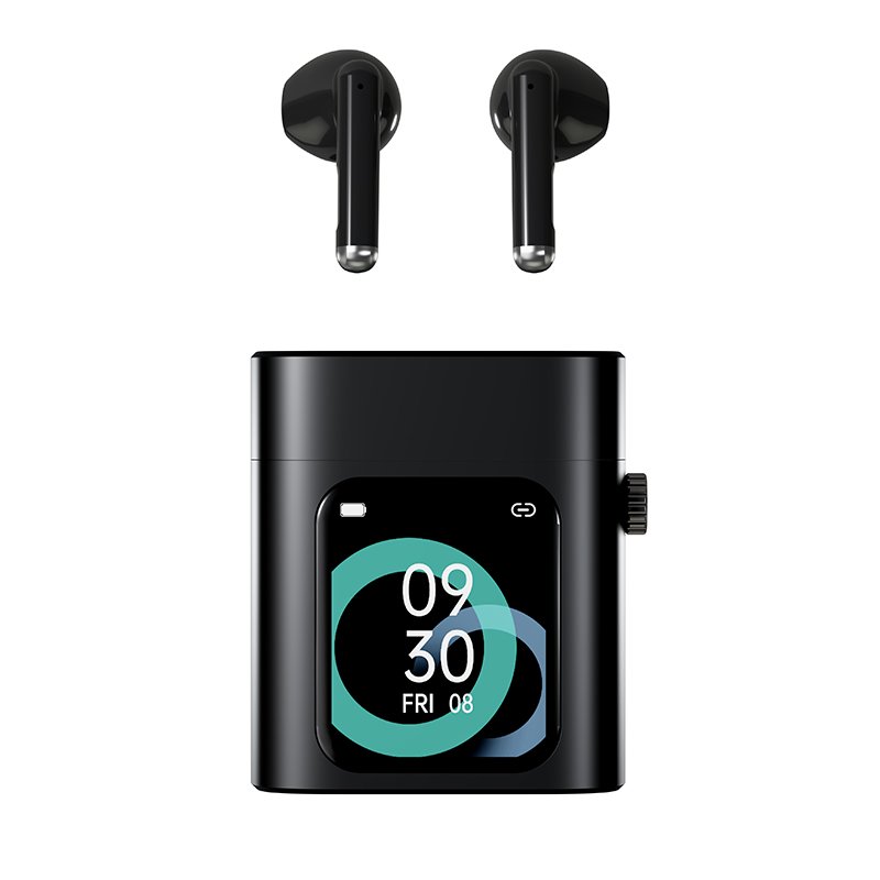 D1160 Pro TWS Earbuds LCD Touch Screen Hifi Sound Quality True Wireless Earphones with Speaker TF Card TWS Earphones