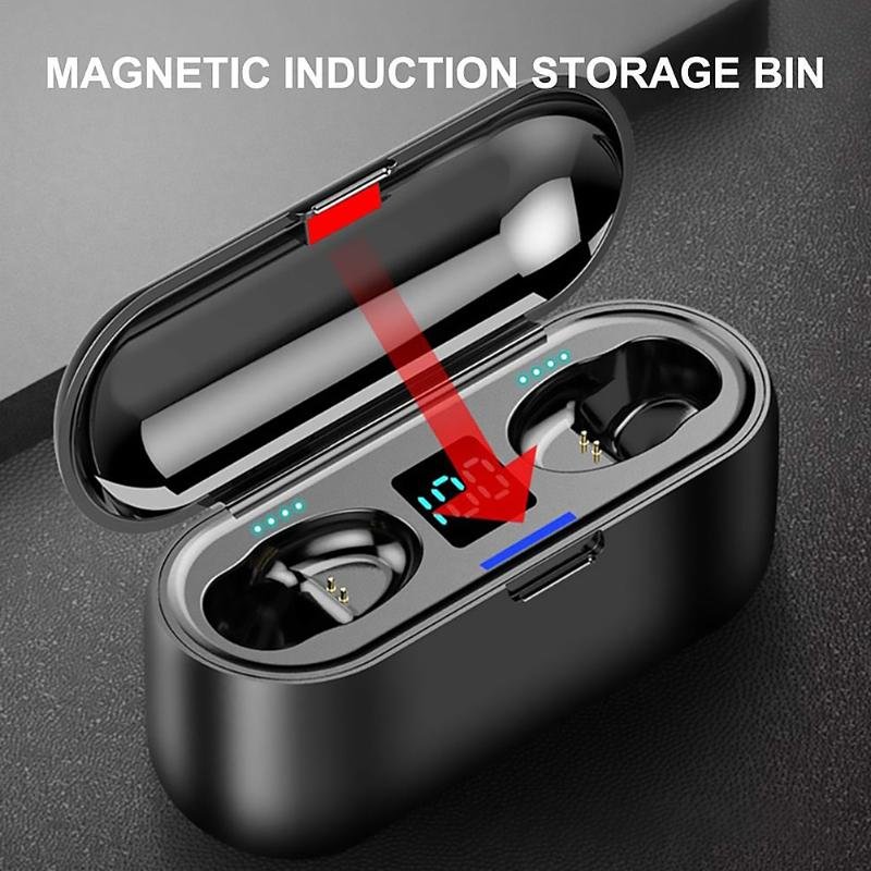 Earphone Wireless Earbuds Noise Cancelling Tws Earbuds Earphone Led Display Handsfree Earbudsfor Mobile Phone