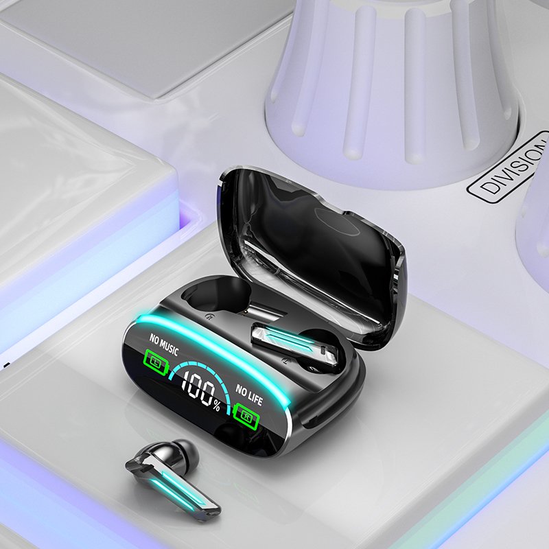 New Product Noise Cancel True Wireless Led Display LED M39 TWS Earbuds Powerbank Earphone