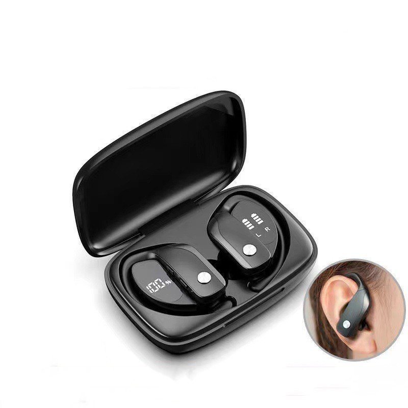 T16 High Quality Wireless TWS Sports Earbuds Super Bass Noise Cancelling Headphones with Earhook for Gaming and Cell Phone Use