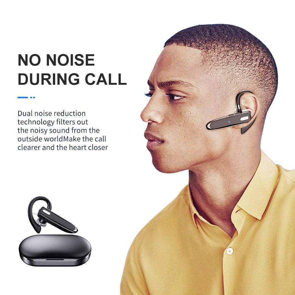 Yyk 530-2 Wireless Earpiece For Cellphone With Noise Canceling Microphone For Office Driving Hands-free Earphones Compatible
