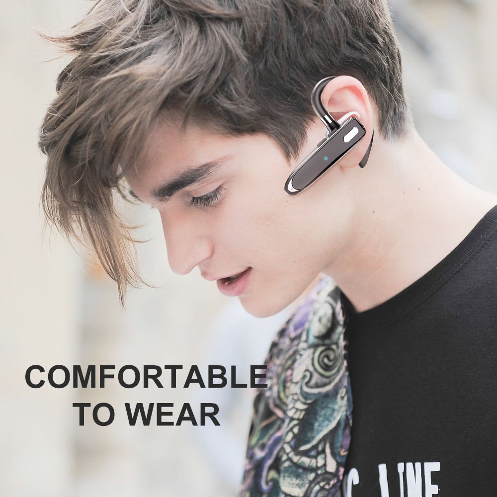Yyk 530-2 Wireless Earpiece For Cellphone With Noise Canceling Microphone For Office Driving Hands-free Earphones Compatible