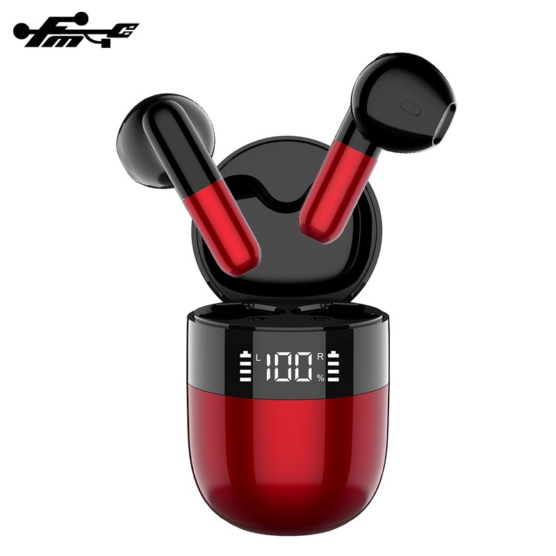 TWS in Ear BT 5.1 Earphone Stereo Mini True Wireless Headphones Earbuds Mobile Phone Waterproof Digital Display In-ear