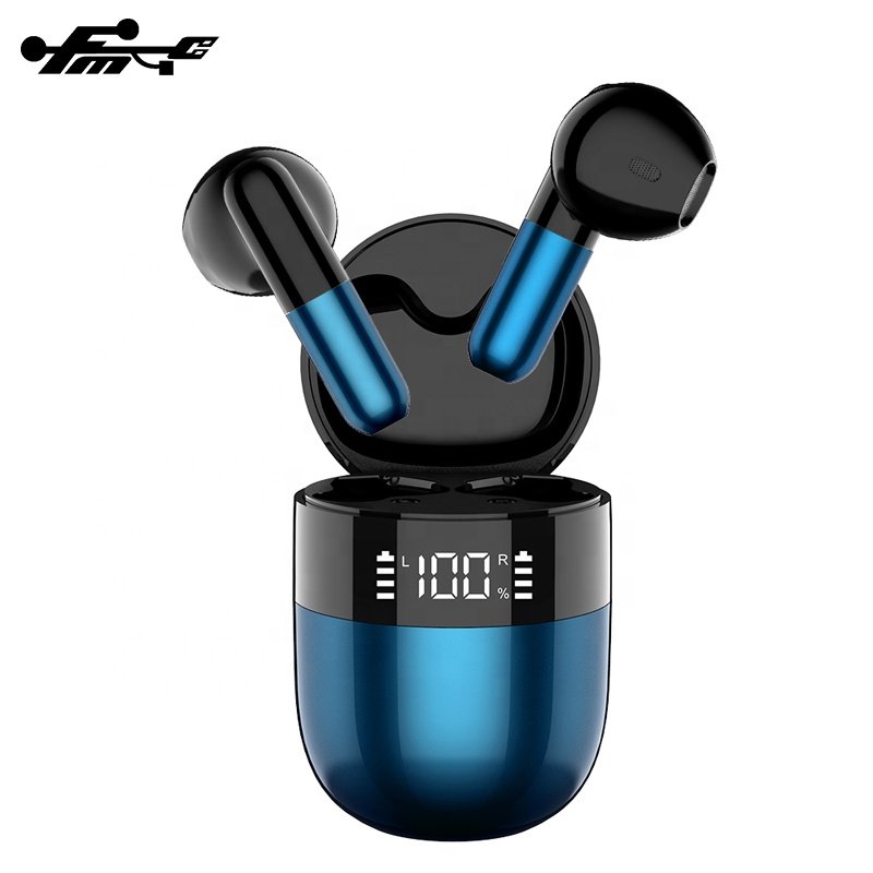 TWS in Ear BT 5.1 Earphone Stereo Mini True Wireless Headphones Earbuds Mobile Phone Waterproof Digital Display In-ear
