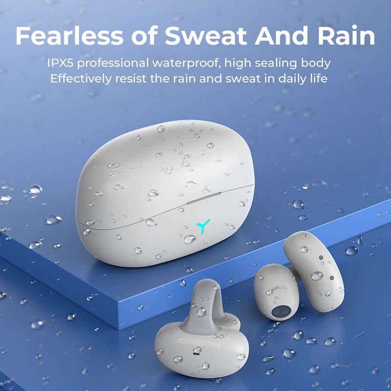 Best Quality HM20 Long Endurance ENC Tws Air Conduction Headphone Wireless Earbud Clip-on Headset Open Ear Clip HiFi Earphones