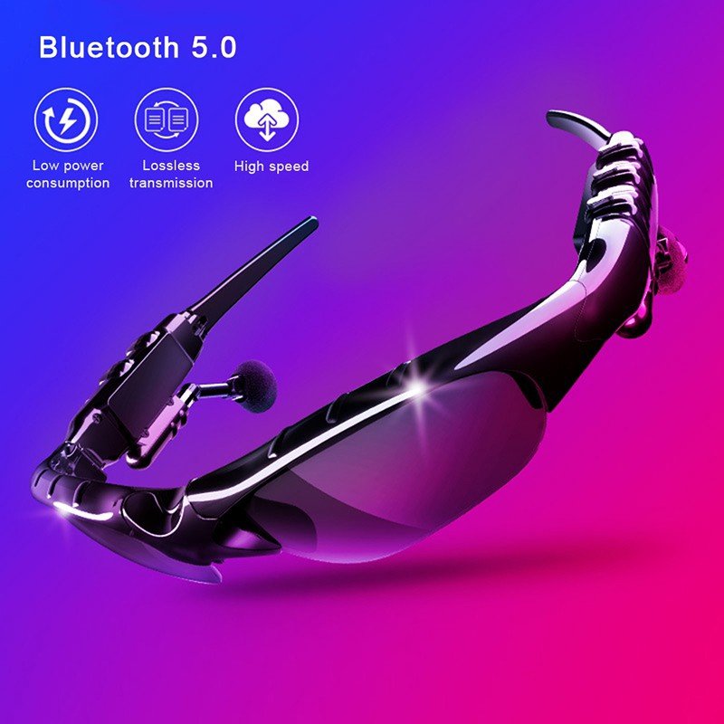 Trending New Products Fashion Glasses Headphones TWS Earbuds with Mic Business Smart Polarized Sunglasses Wireless Earphones
