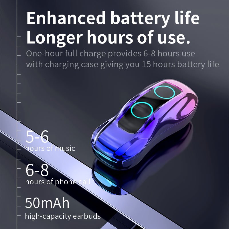 Car Shape B02 Charging Box 9D Stereo Waterproof Sports bt Earbuds TWS Wireless Earphones V5.0 Touch Control Headphones