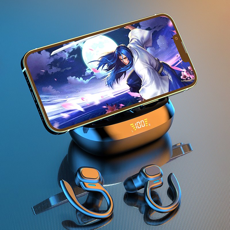 Ready to Ship SP16 Sports Workout Running Open-Ear Earbuds Sport Headset Over-Ear Stereo Bass Earphones with Ear hook