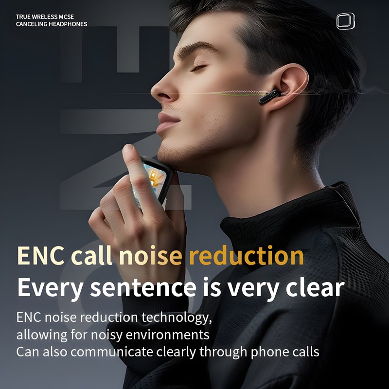 2024 New Arrival LX-10 ANC ENC Noise Cancelling Wireless Ear Buds HD Call Earphones Hifi Stereo TWS Earbuds with Touch Screen