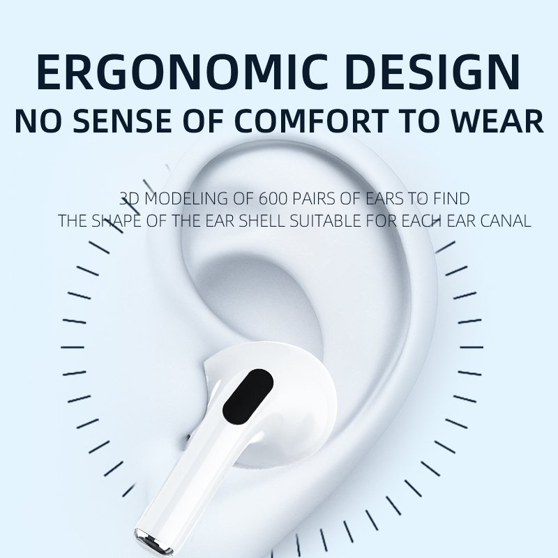 New Brand W63 Touch Screen Led Digital Display Power Real Anc Enc Quad Mics Tws Earbuds Earphone With Smart Screen Headphone