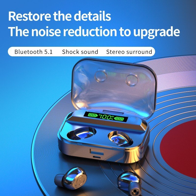 TG01 TWS 5.3 Earbuds Touch Control Waterproof 9D Stereo Sport Gaming Headset LED Display With Mic Headphone Wireless Earphone