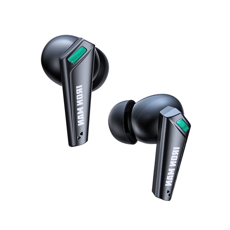 Marvel S18 TWS Custom ENC Game Chip Headset Strong Bass Wireless Gaming TWS Earbuds Call Noise Reduction Earphones LED In-ear