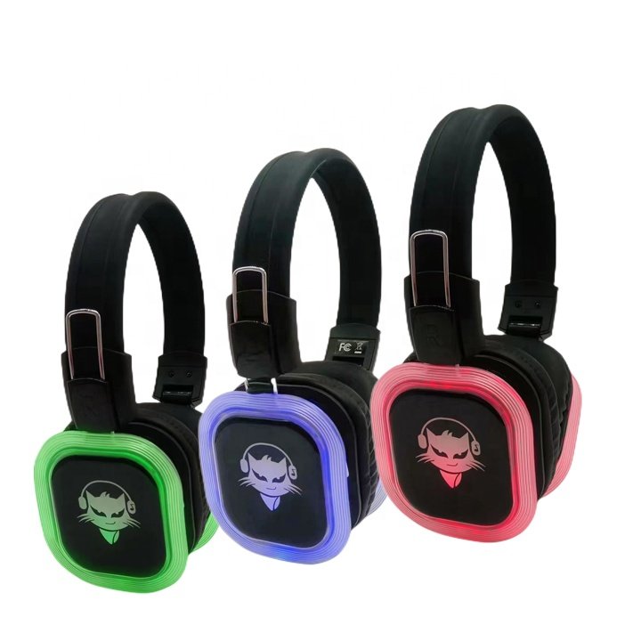 F39 led customized logo wireless stereo noise cancelling headphones for party