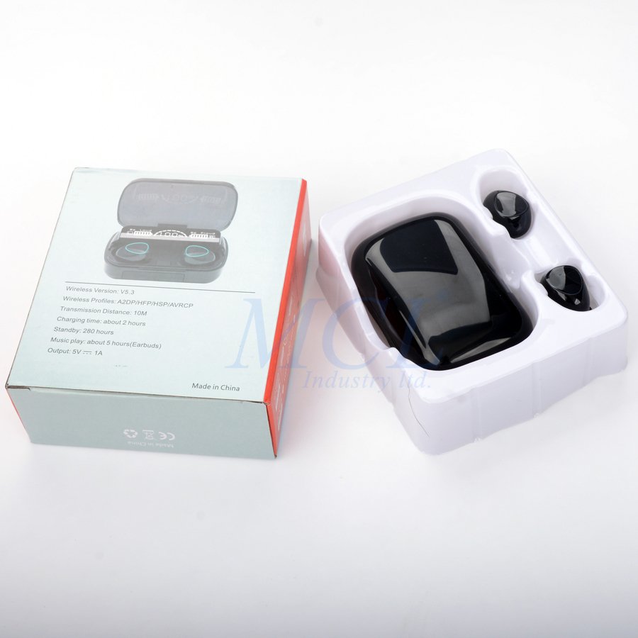 Quick Delivery M10 Tws Earbuds Led Display Gaming Headsets Noise Cancelling Earphones Waterproof Headphones with Power Bank