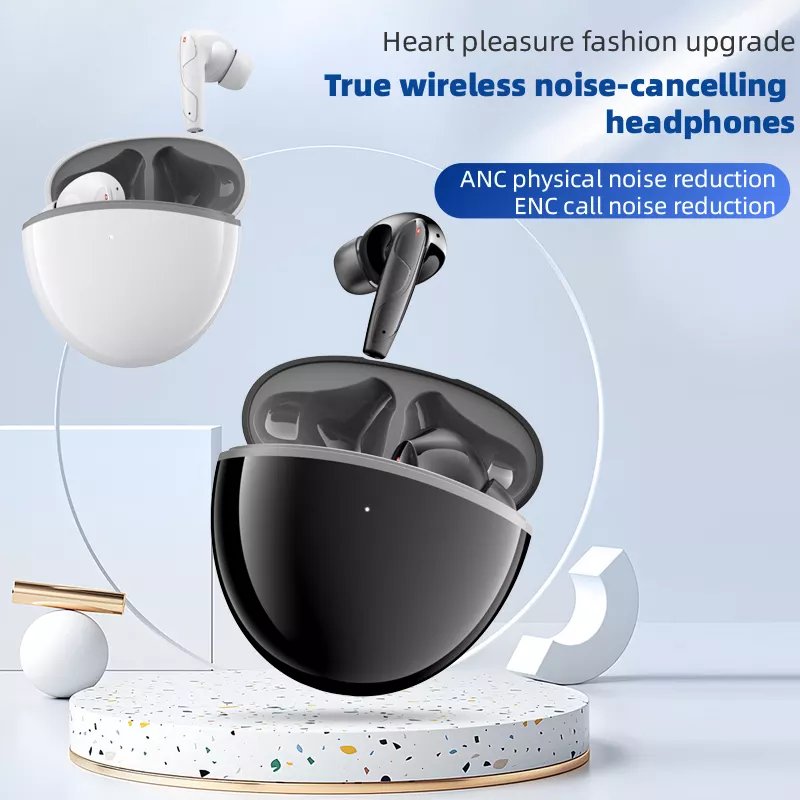 ANC TWS Wireless Earbuds High Quality HIFI Stereo Sound In-Ear Headphones LED Battery Single Game Noise Cancelling Waterproof JL