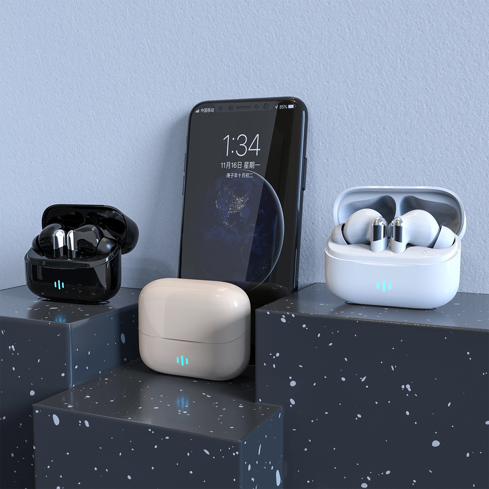 US EU warehouse gaming in-ear headphones Air Earphones pro2 Headset noise canceling Tws Earphones pro4 Wireless Headphones
