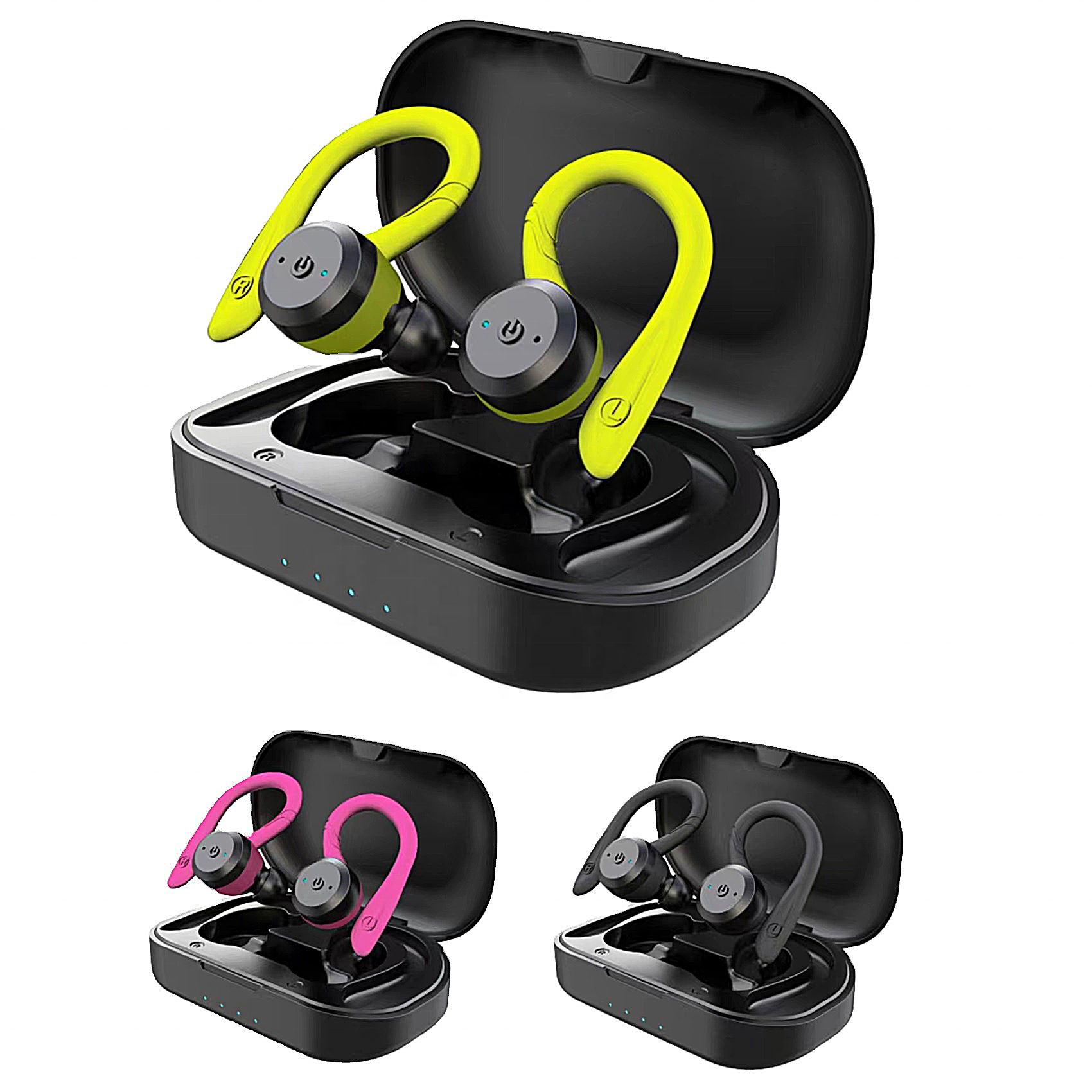 TWS Gaming Mini Ear hook Wireless Earbud Sport Earphones Bluetooth Headset ENC Earbuds Waterproof Headphones