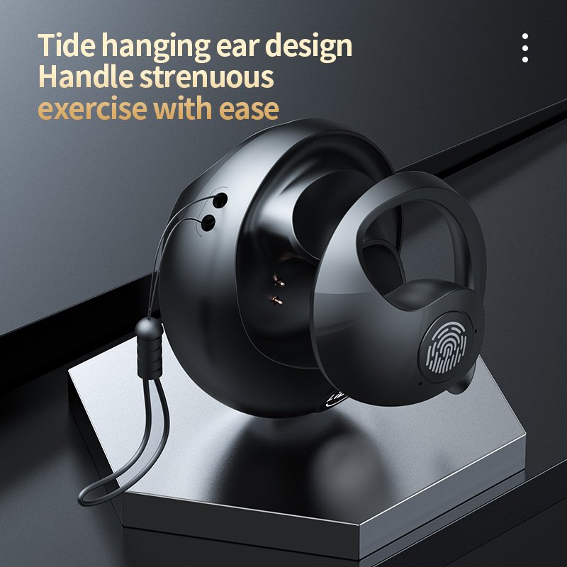 New Arrival JR07 TWS Earbuds BT 5.3 Ear Hook Wireless Earphones Noise Reduction LED Display Gaming Headset Headphones with Mic
