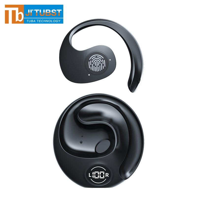 New Arrival JR07 TWS Earbuds BT 5.3 Ear Hook Wireless Earphones Noise Reduction LED Display Gaming Headset Headphones with Mic