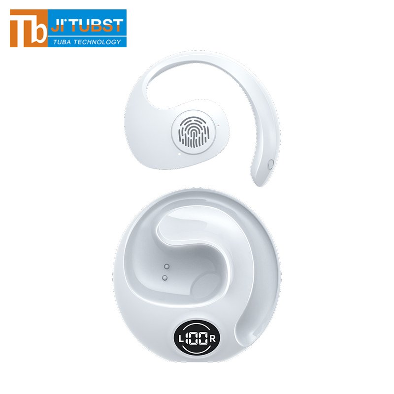 New Arrival JR07 TWS Earbuds BT 5.3 Ear Hook Wireless Earphones Noise Reduction LED Display Gaming Headset Headphones with Mic