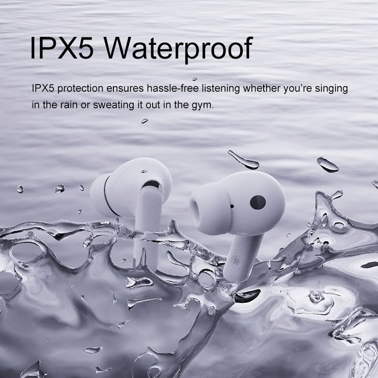 Professional handsfree earphone Earbud ENC with 4 Microphones Call Noise Reduction IPX5 earphone