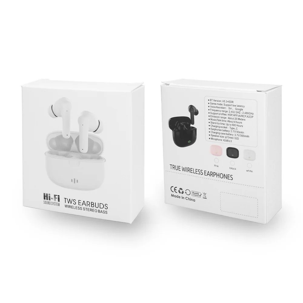 True Wireless TWS BT5.3 In-Ear Sports Earphones Headphones Headset Noise Cancelling Earbuds Game wireless earphones D-1170