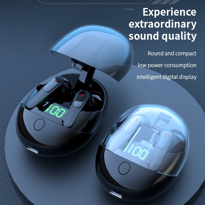 New Pop-up Cover Design Pro One Tws Bt V5.3 HiFi Bass Headsets Low Latency Earbuds In-ear Headphones Earphones Wireless