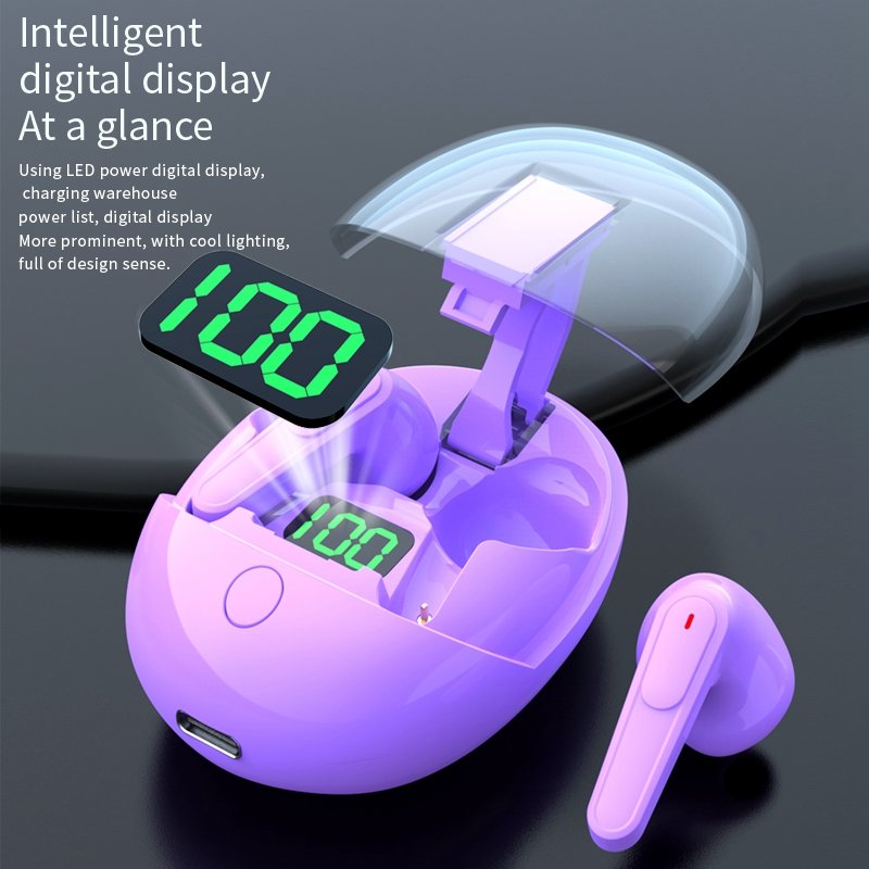 New Pop-up Cover Design Pro One Tws Bt V5.3 HiFi Bass Headsets Low Latency Earbuds In-ear Headphones Earphones Wireless