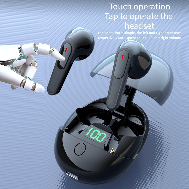 New Pop-up Cover Design Pro One Tws Bt V5.3 HiFi Bass Headsets Low Latency Earbuds In-ear Headphones Earphones Wireless