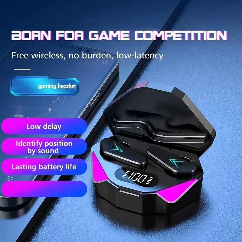 transparent earphone touch earphone headphone headset wireless earbuds headset tws wireless music earphones headphones X15