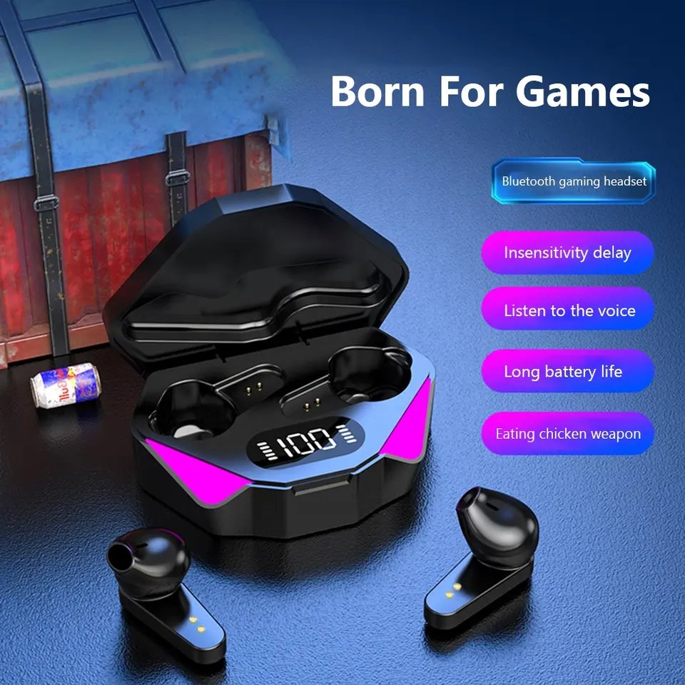 transparent earphone touch earphone headphone headset wireless earbuds headset tws wireless music earphones headphones X15