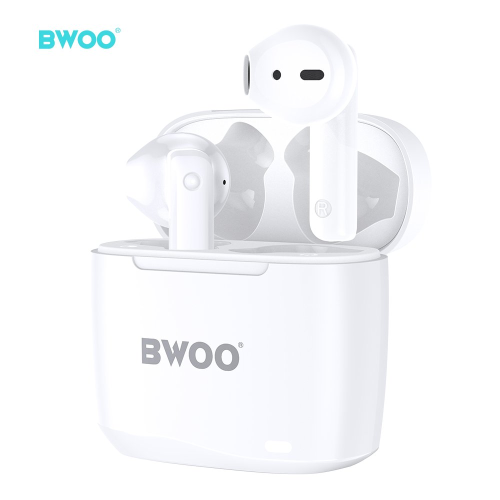 BWOO 2024 New TWS True Wireless Stereo Earbuds Custom Waterproof Hifi Earphones Headphones