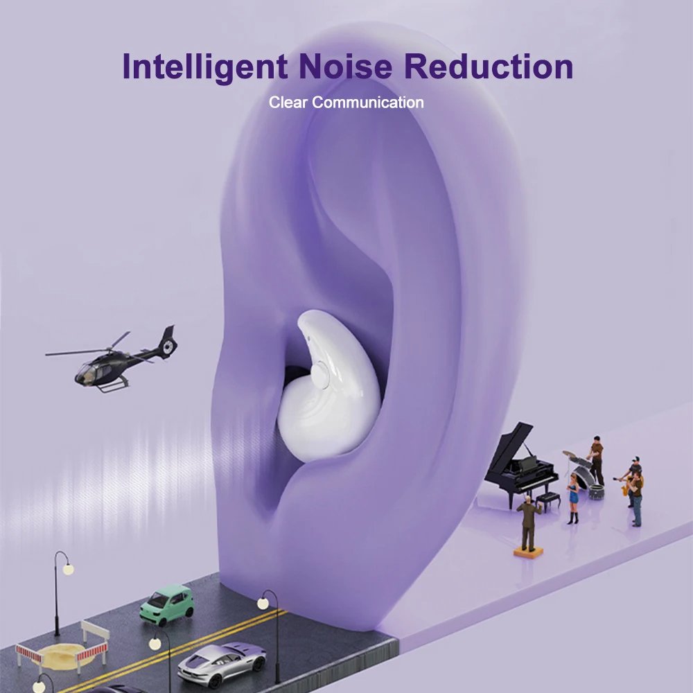 Trending New Product Music Audifonos TWS Earbuds for Apple Headset Noise Cancelling In-ear Headphones Sleep Wireless Earphones