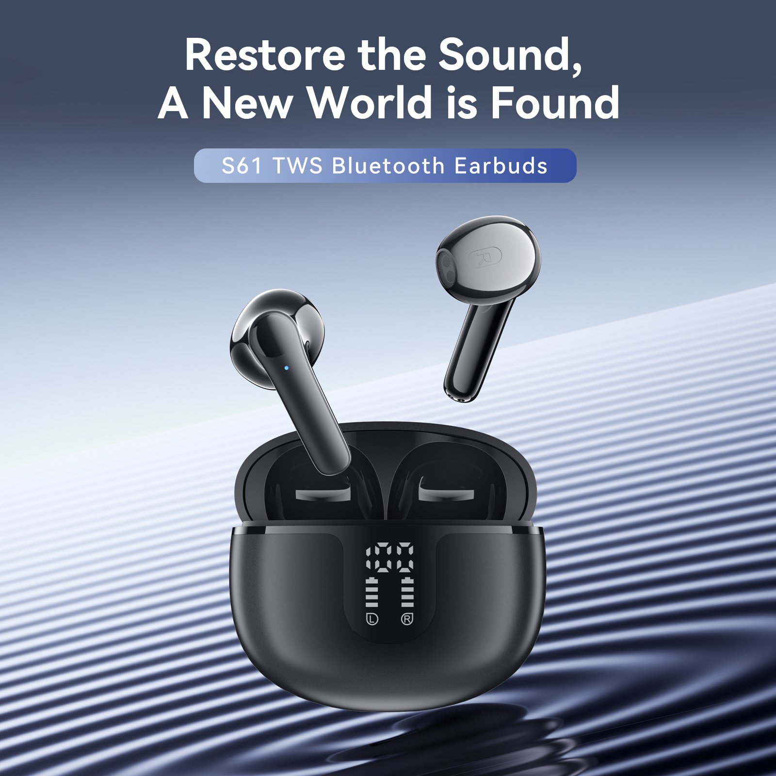 Hot Selling Cheap Trendy S61 TWS 5.3 In-Ear Wireless Earphone Headphone Low Delay HiFi Earbuds Gaming Headsets