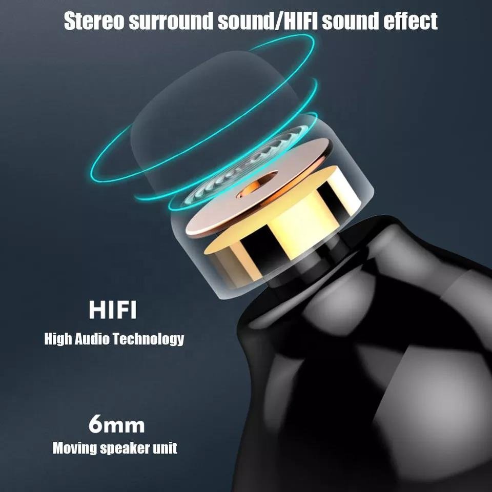 Hot TV7 Earphone 5.0 Wireless touch Headphone TWS Sports Waterproof Headset Earbuds LED Digital Ear Phone with Mic earphone