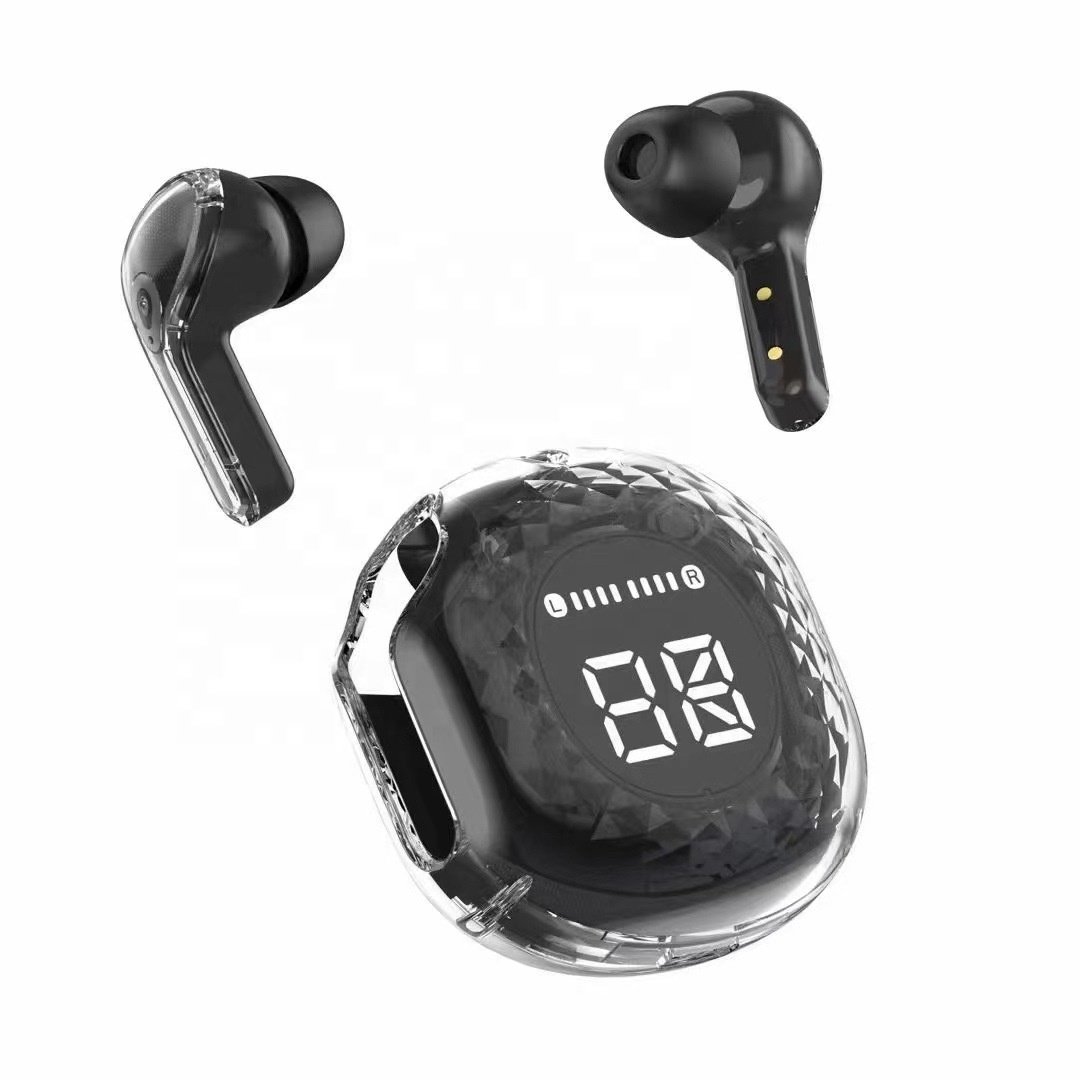 Air39 Earbuds Crystal Auriculares ENC Audifonos True Stereo Led Digital Display Air 39 Transparent Case TWS Wireless Earphone