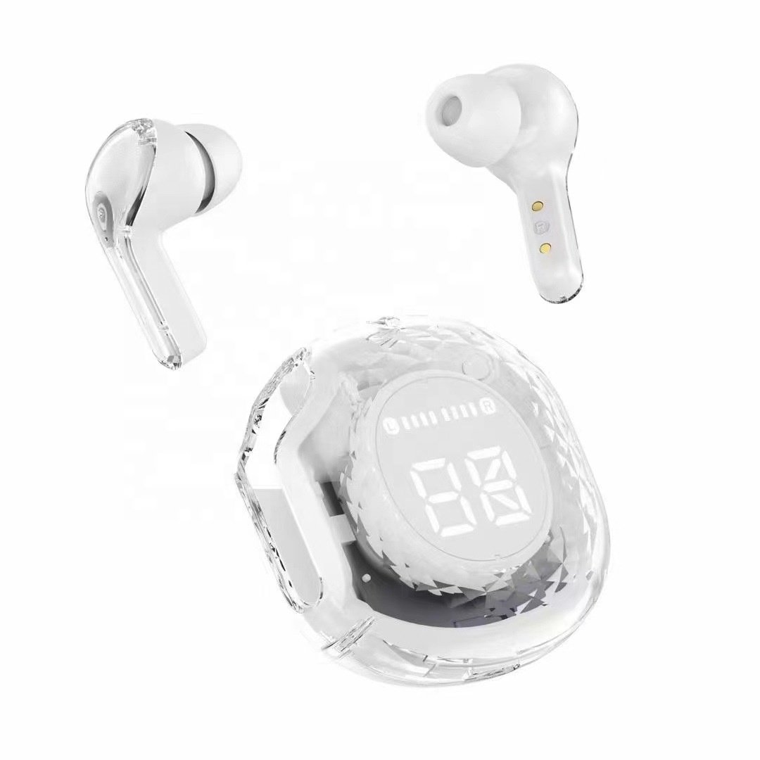 Air39 Earbuds Crystal Auriculares ENC Audifonos True Stereo Led Digital Display Air 39 Transparent Case TWS Wireless Earphone