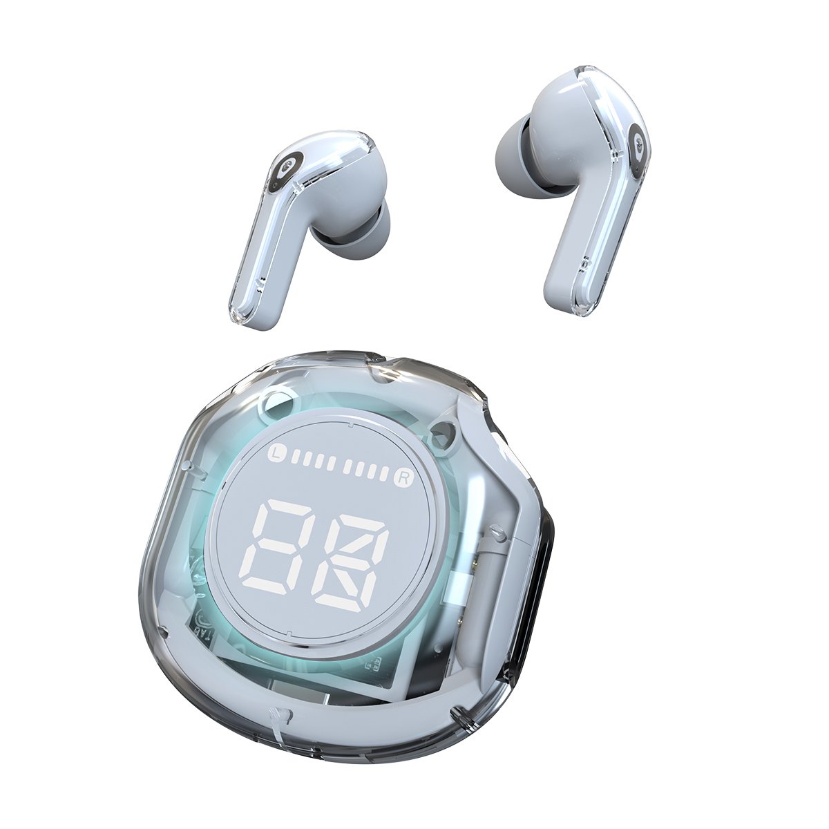 2024 Tws in ear phones buds air transparent sport true wireless tws game gaming headset headphone earbuds earphones