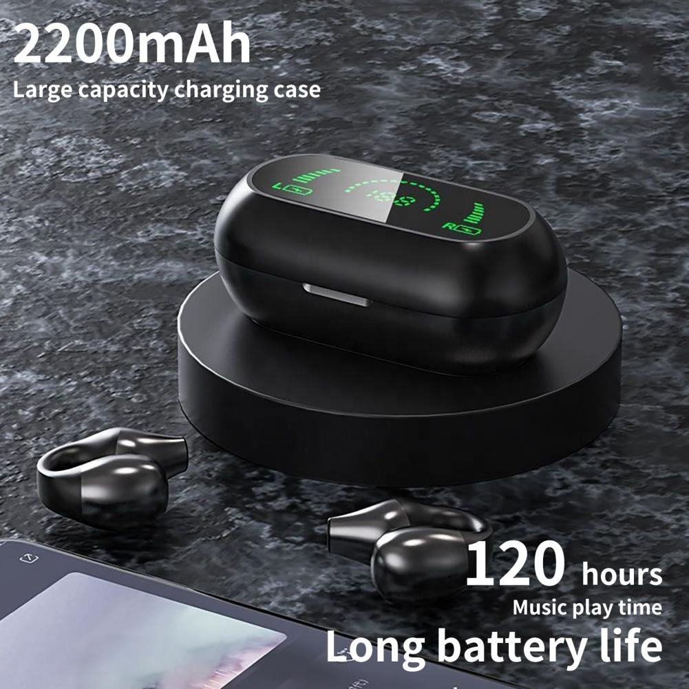 2024 Best selling TWS S03 ear clip earbuds air bone conduction ear hook sports gaming headset bt wireless earphone