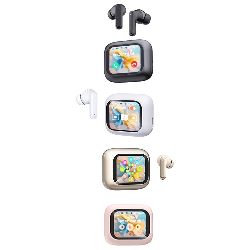 Wireless bt Earphones T9 LED Touch Screen Control Volume Adjustment Headphones Tour Pro 2 Long Standby Earbuds