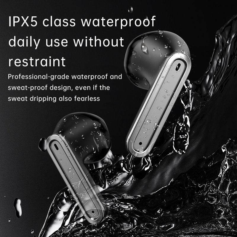 2024 New T71 Wireless Earphones With LCD Full Color Smart Touch Screen BT 5.4 Waterproof Portable TWS Noise Cancelling Headset