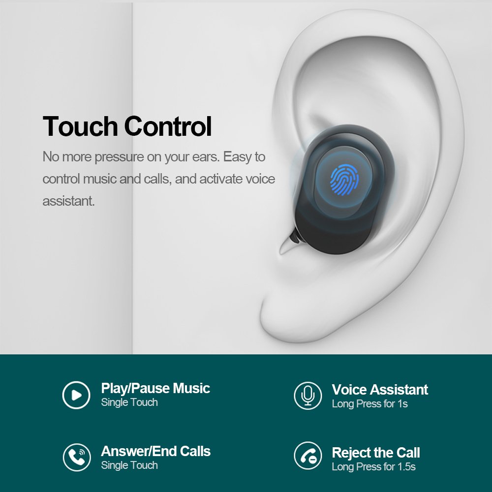 Lenovo XT91 TWS Earbuds Touch Control Sport Headset Sweatproof In-ear Earphones with Mic BT 5.0 True Wireless Headphones