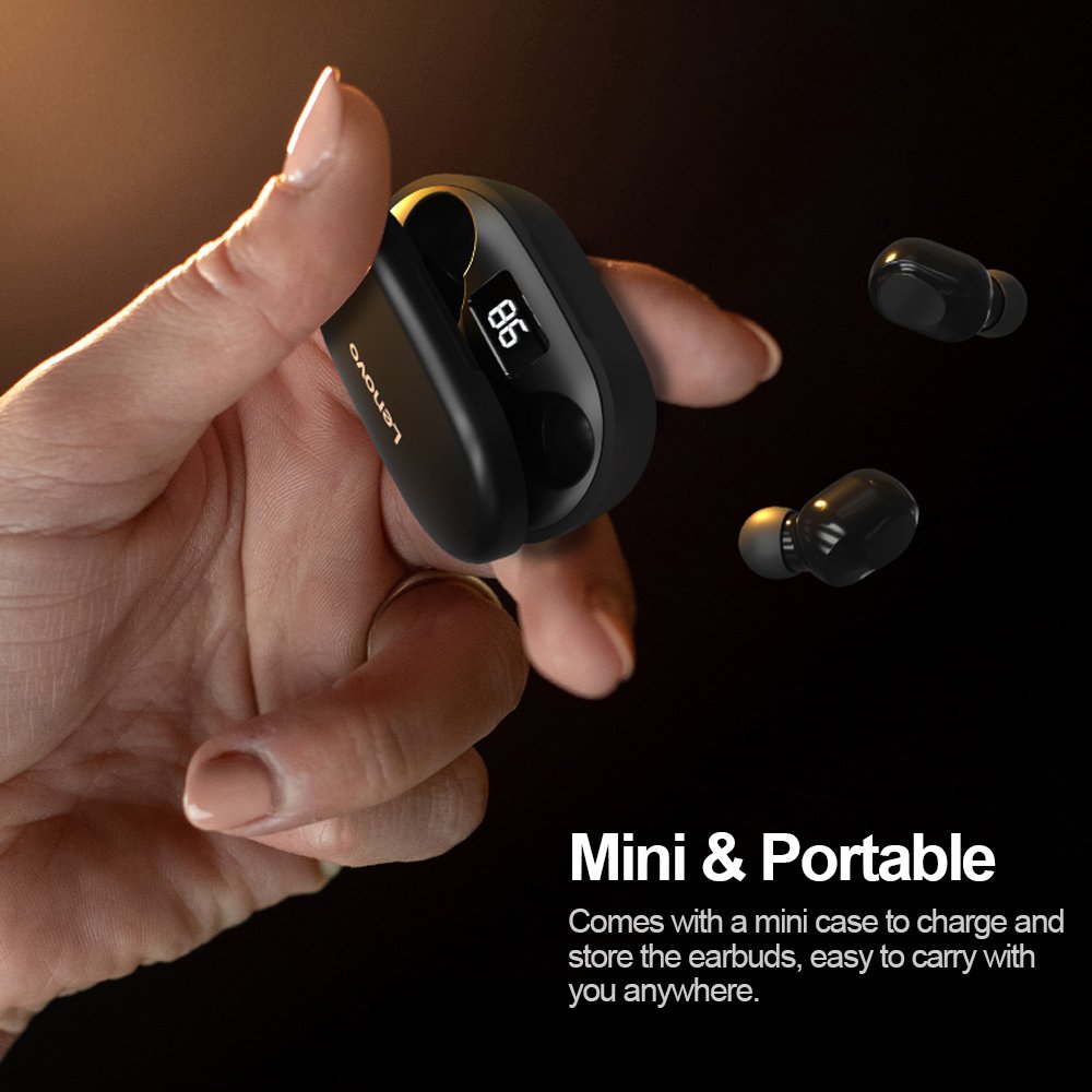 Lenovo XT91 TWS Earbuds Touch Control Sport Headset Sweatproof In-ear Earphones with Mic BT 5.0 True Wireless Headphones