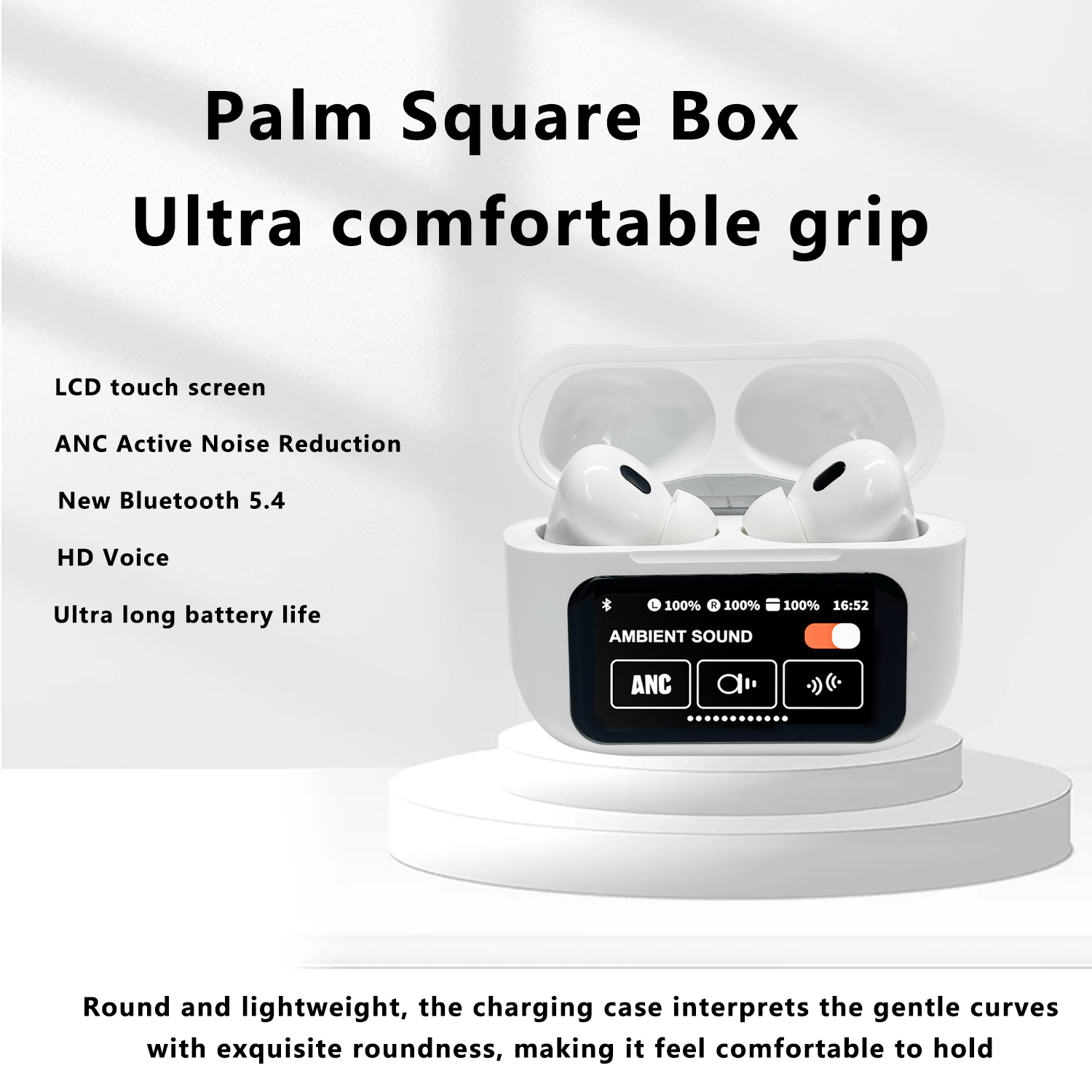 2024 New Auriculares Tws V9 PRO Wireless Earphone ANC Earbuds IPX4 LED Display Touch Screen Waterproof Ecouteur BT5.3 Headphone
