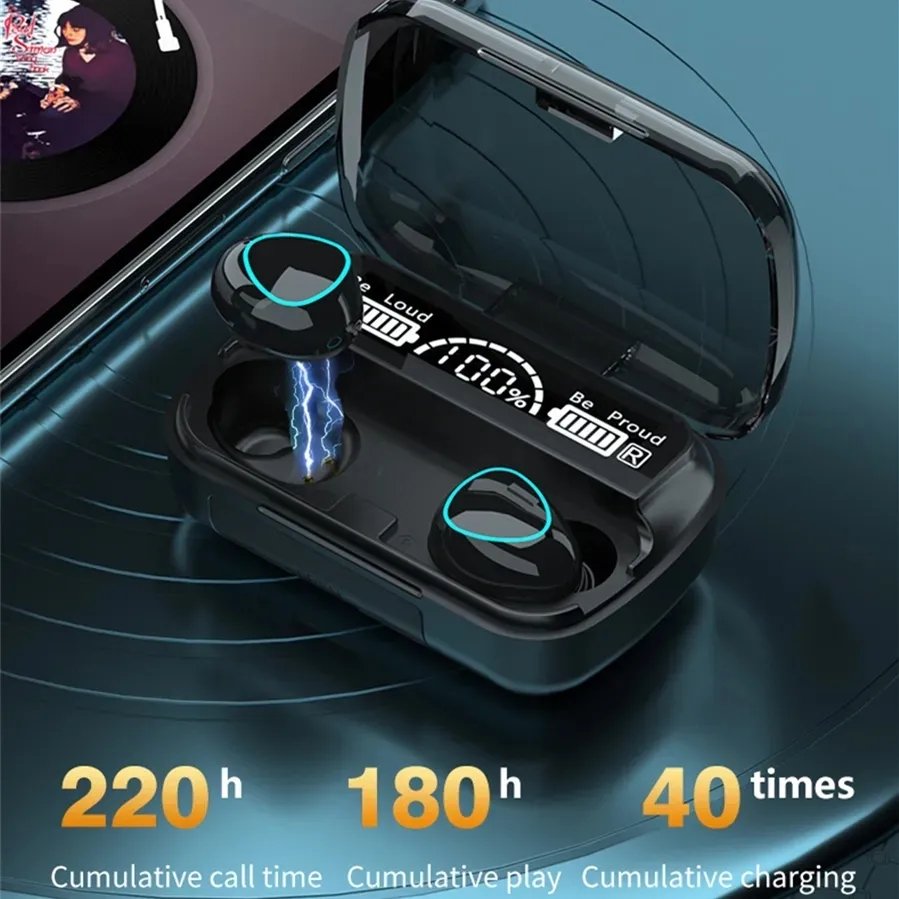 M10 TWS Wireless Headphones fone BT Earphone In Ear Headset Sports Stereo Noise Canceling Earbud for Xiaomi