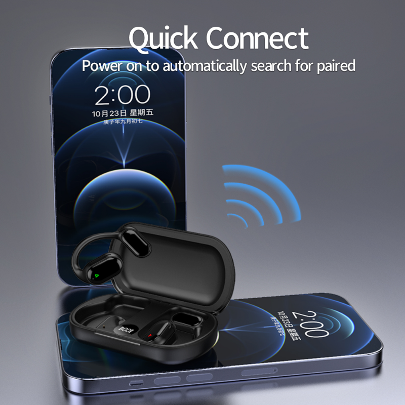 Noise Cancelling Handsfree Headsets XG33 Bloototh HiFi Stereo Waterproof Headphones Wireless Gaming Bone Conduction Earphones
